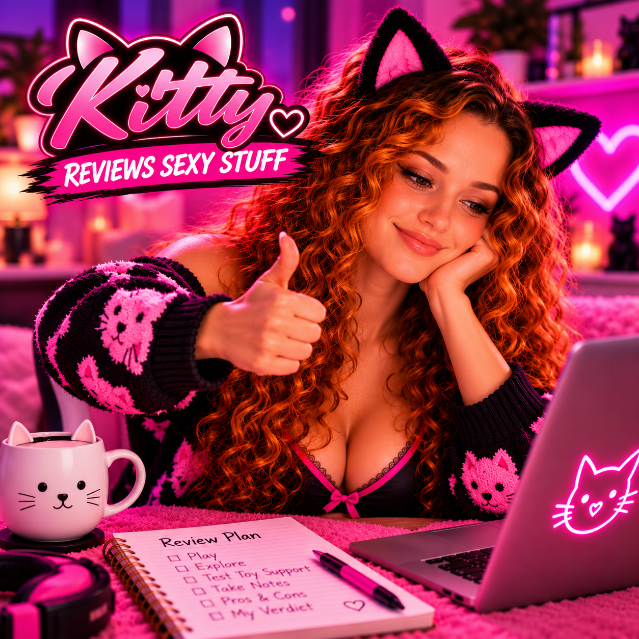 Kitty gives Treasure of Nadia a thumbs up